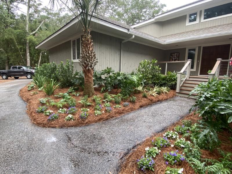 Old Dock Road Foundation Bed Installation in Kiawah Island, SC